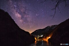 庄川峡の空