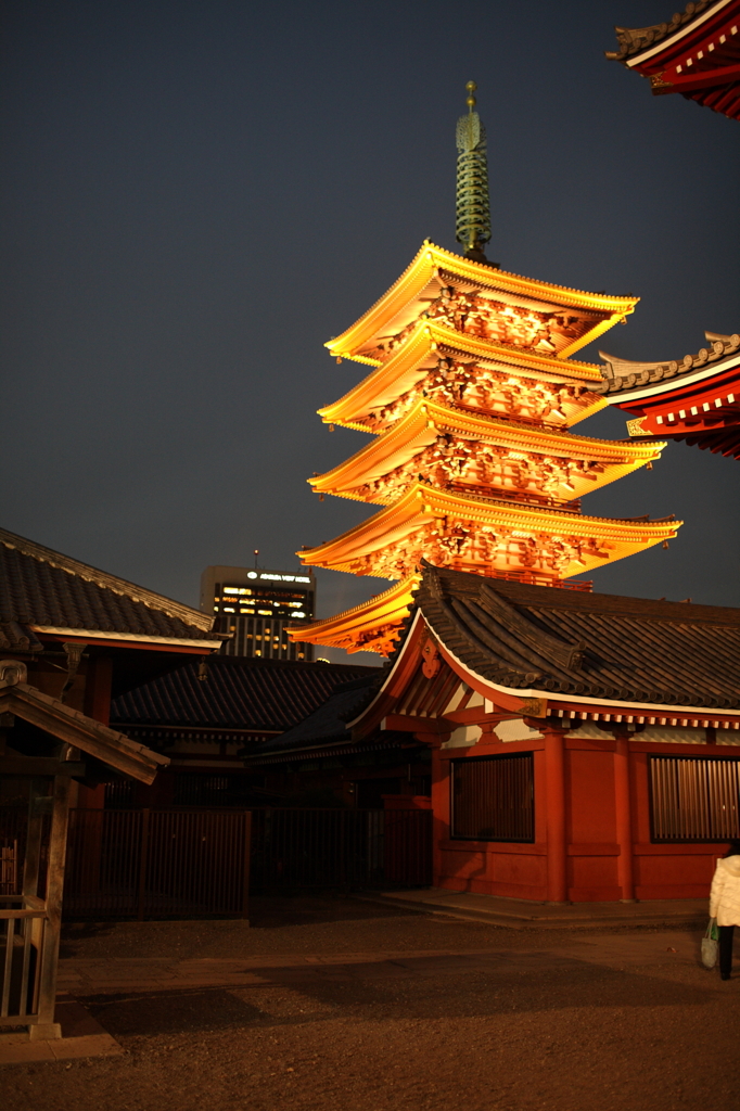 浅草寺　五重塔