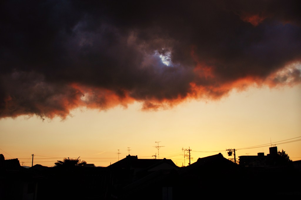 夕立の後
