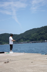 連れ、釣る