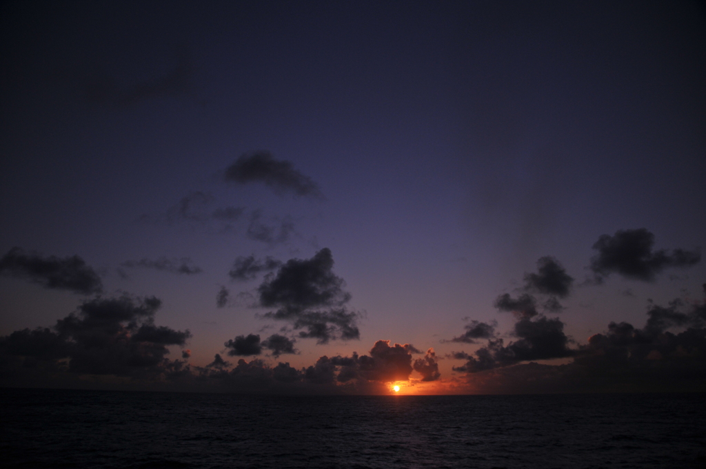 おがさわら丸からの夕日4