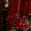 Red bicycle