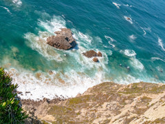 ポルトガル　ロカ岬から見た海