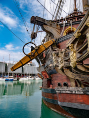 イタリア　ジェノバの海賊船