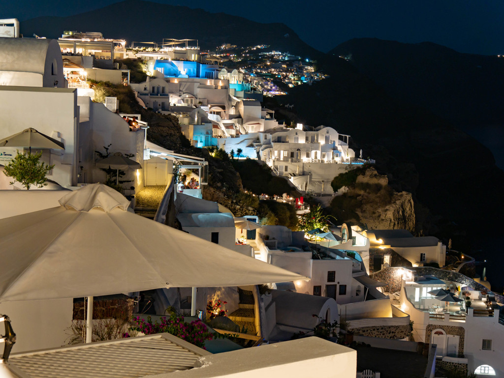 ギリシャ　サントリーニ島　イアの夜２