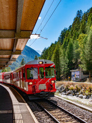 スイス　ツェルマットの鉄道