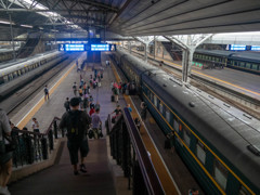 北京駅シベリア鉄道プラットフォーム