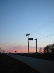 感動の径の夕暮れ