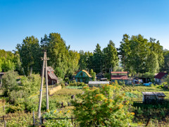 ロシアの住宅(シベリア鉄道車窓から)