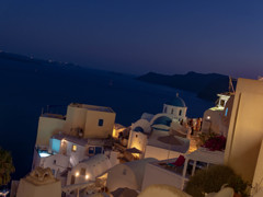 ギリシャ　サントリーニ島　イアの夜