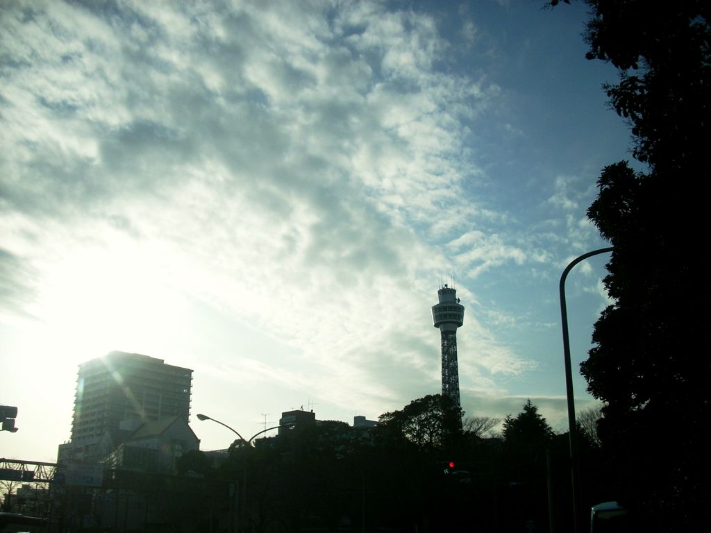太陽と空と雲と