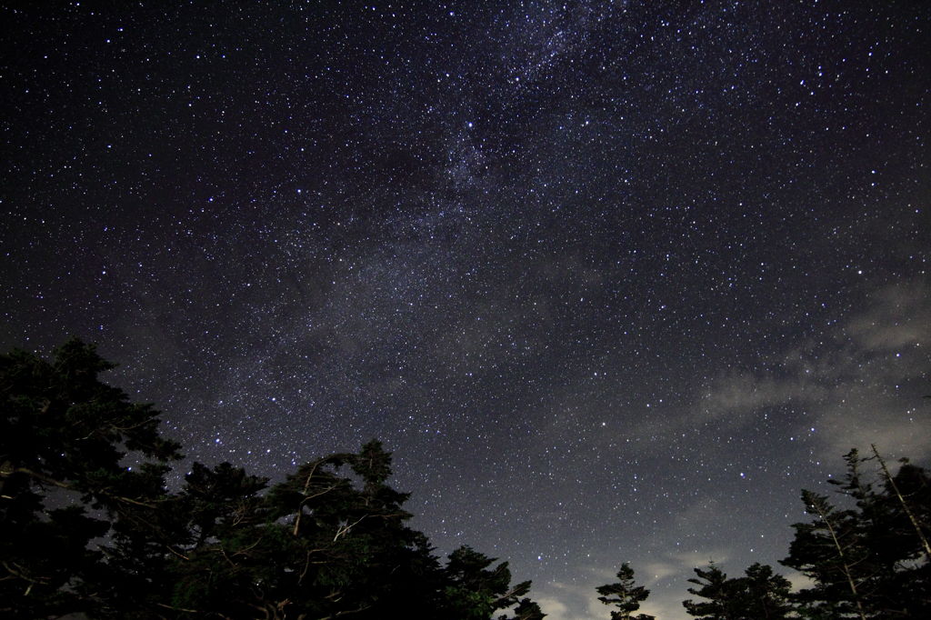 木曽の夜空