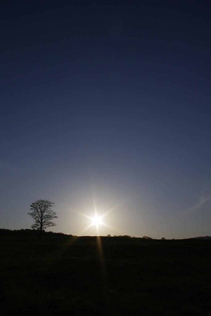 夕刻の青空