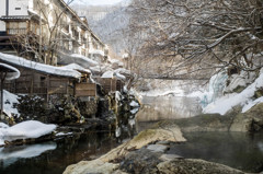 雪見温泉