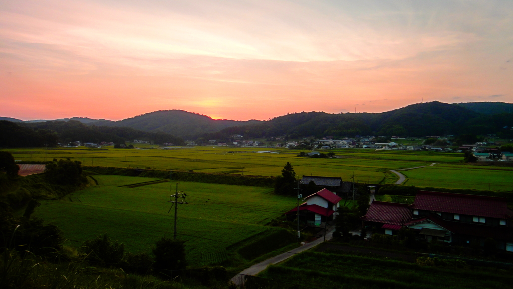 山里の夕べ