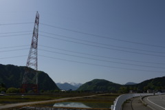 白山が見えた