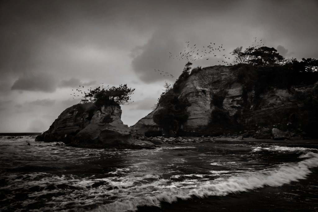Mar de monocromo 