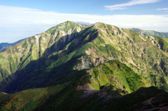 五竜岳から唐松岳
