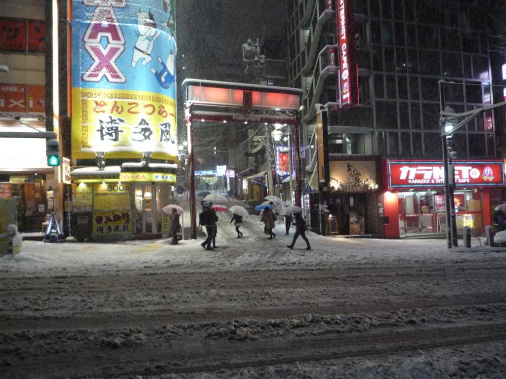 雪の渋谷