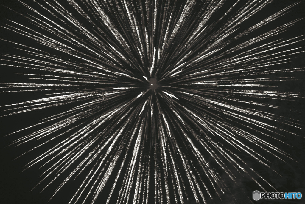 モノクロ花火