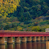 由良川鉄橋を走る鉄道