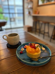 可愛いケーキとのカフェ時間