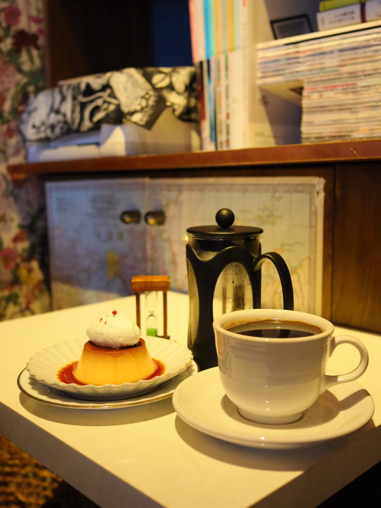 プリンとコーヒー