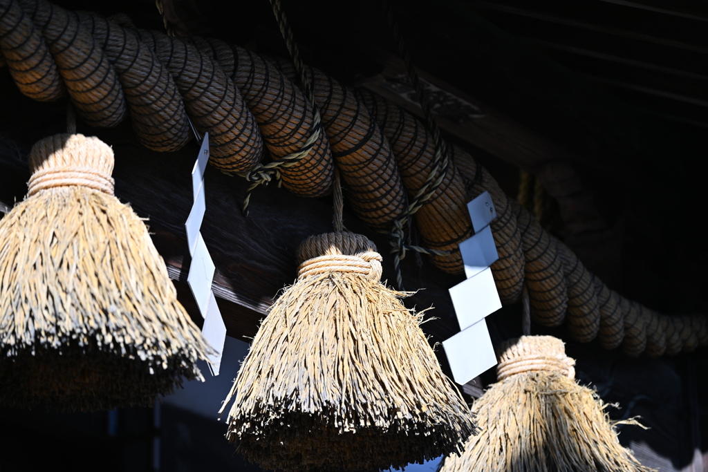 神社のしめ縄_１３