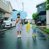 ねぇちゃん、雨だね！