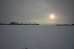 雪の日　朝
