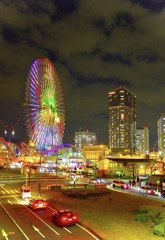 コスモワールドを望む