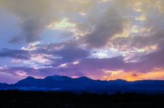 野辺山高原の夕刻
