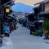 宿場町の朝
