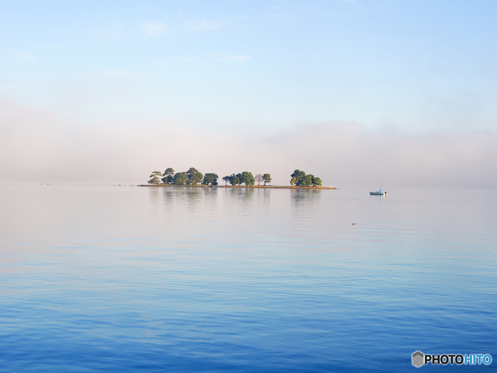 嫁島霧中