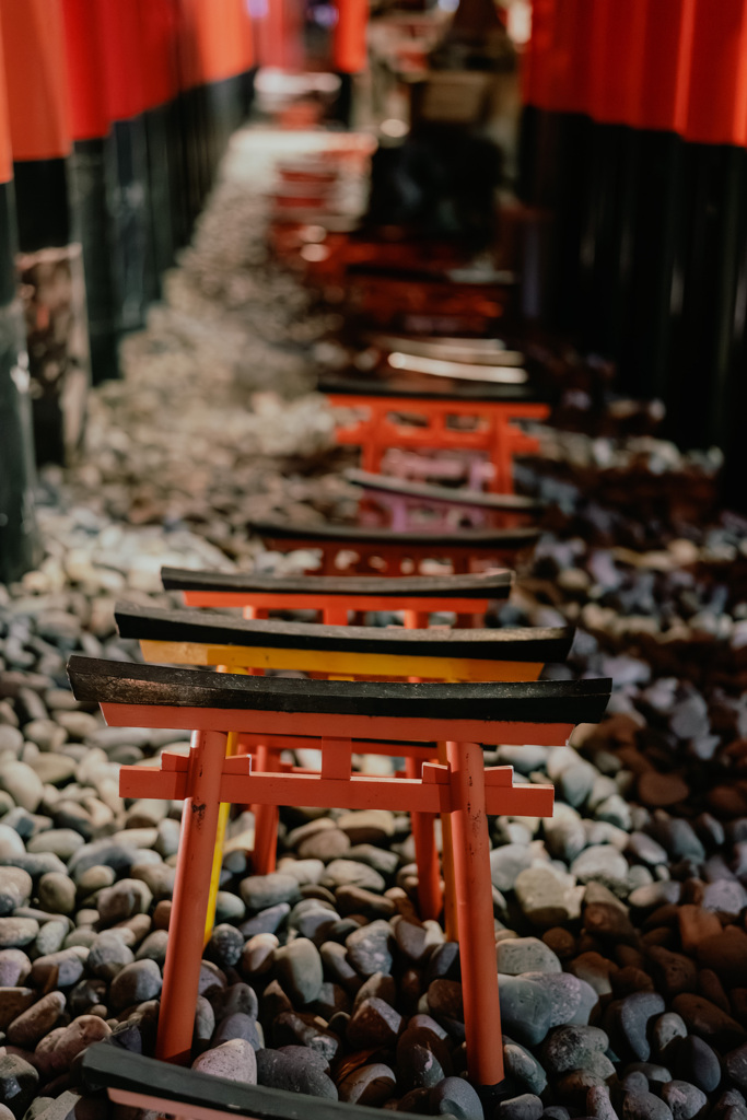 夜の穴守稲荷神社