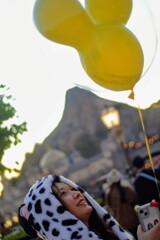 空を見上げて、笑顔全開！