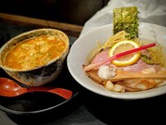 エビ塩昆布水つけ麺