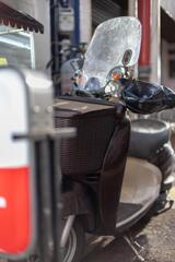 エモい喫茶店のエモいバイク