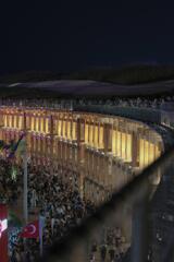 大屋根リング、ドローンショー終わり