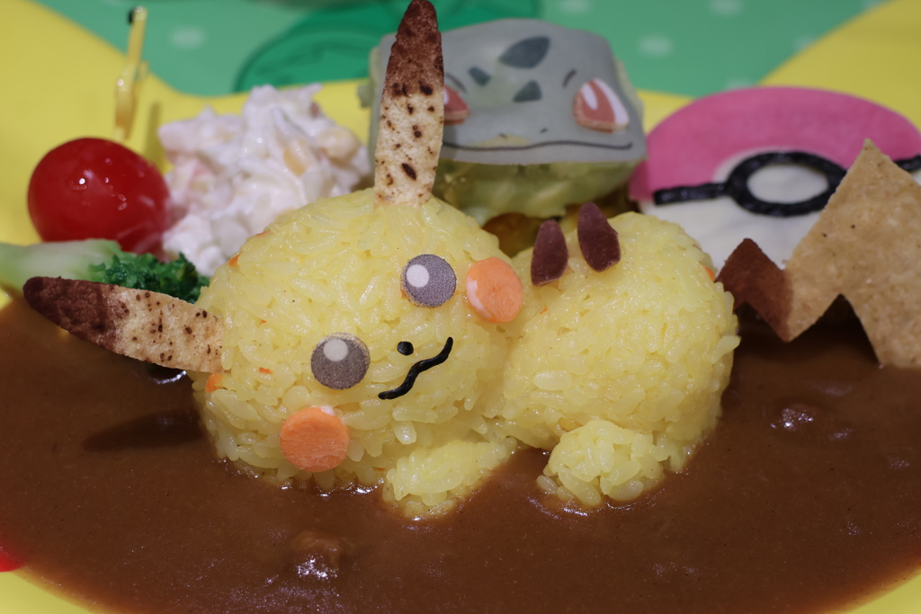 ピカチュウとフシギダネのなかよしカレープレートのピカチュウが食べれない…