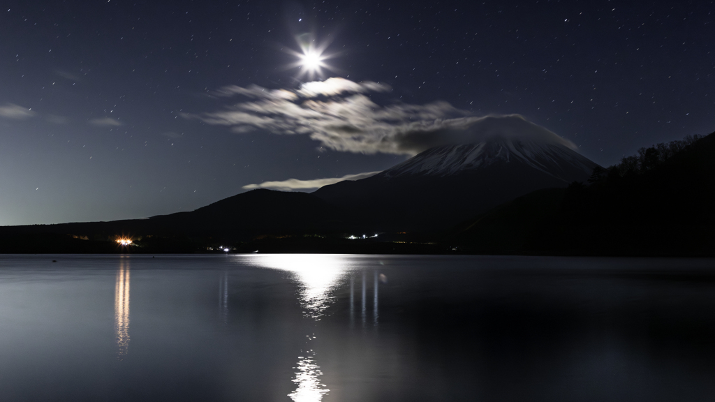 月明りに照らされた不気味な顔がなんともいえない。。。