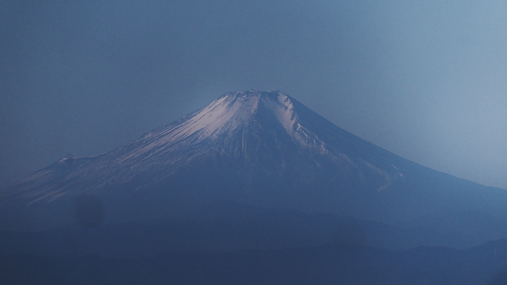 筑波山から富士山を