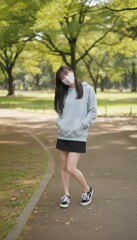 マスク美人的な