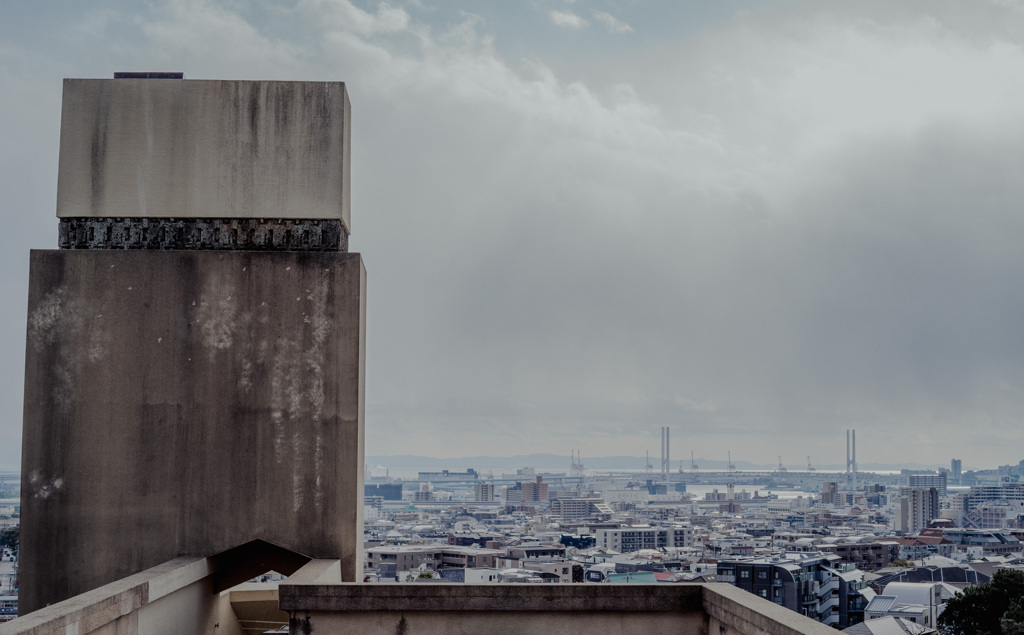 ヨドコウ迎賓館から望む　芦屋市町並み１