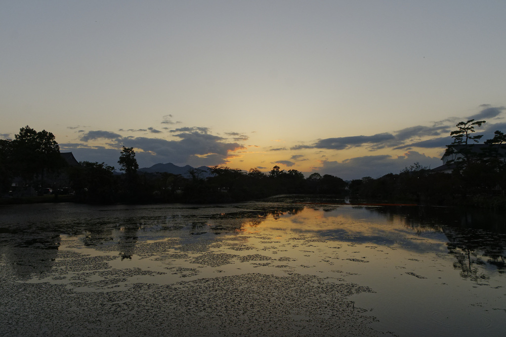 丹波篠山の夕景