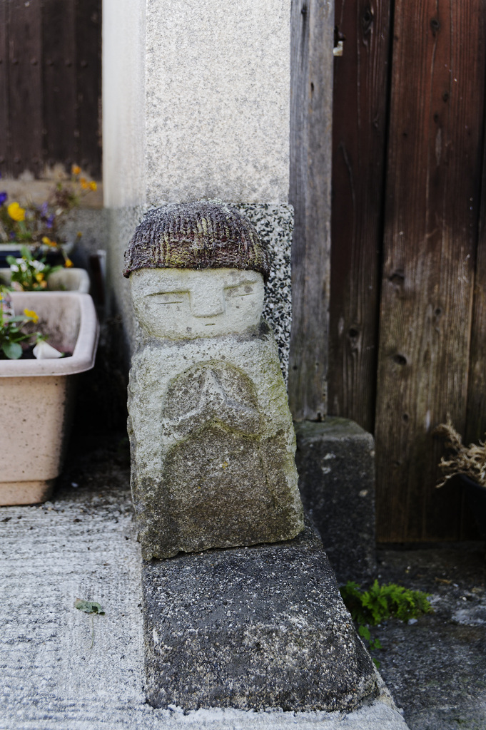 ひっそりとみまもる