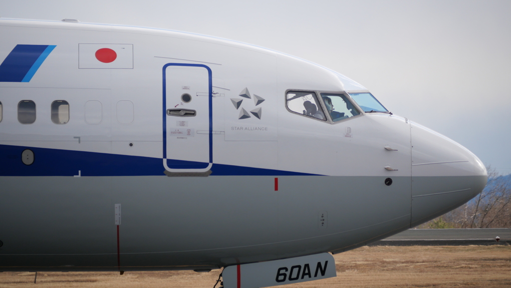 手を振り返してくれた副機長