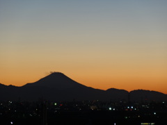 かつて大学から見た富士山