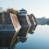 早朝の大阪城