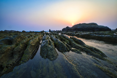 千葉の白浜の屏風岩